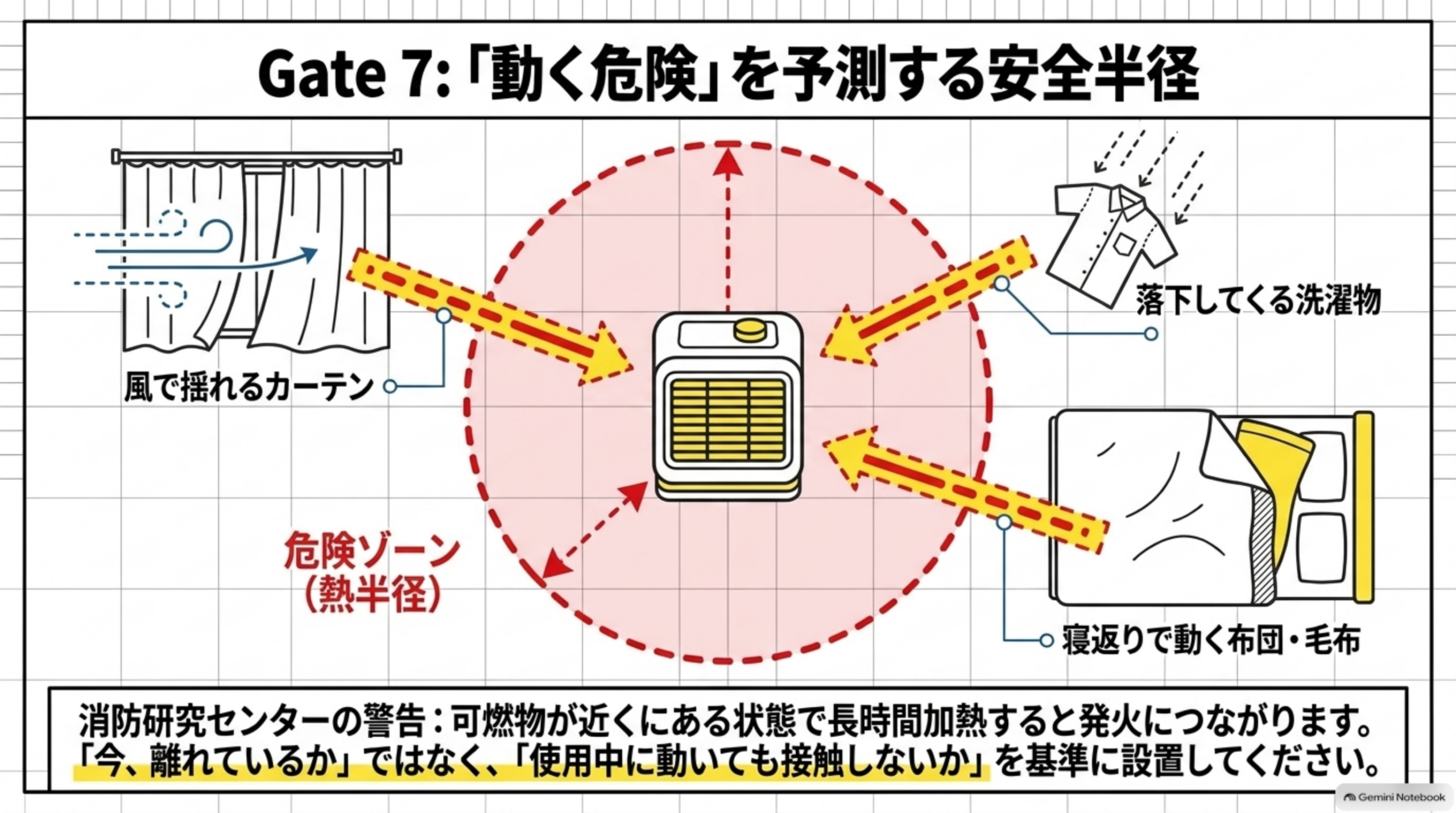 本体の変形・変色とガードや吸気口のほこりを確認する